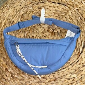 Blue Hiking Bag with Rope Detail